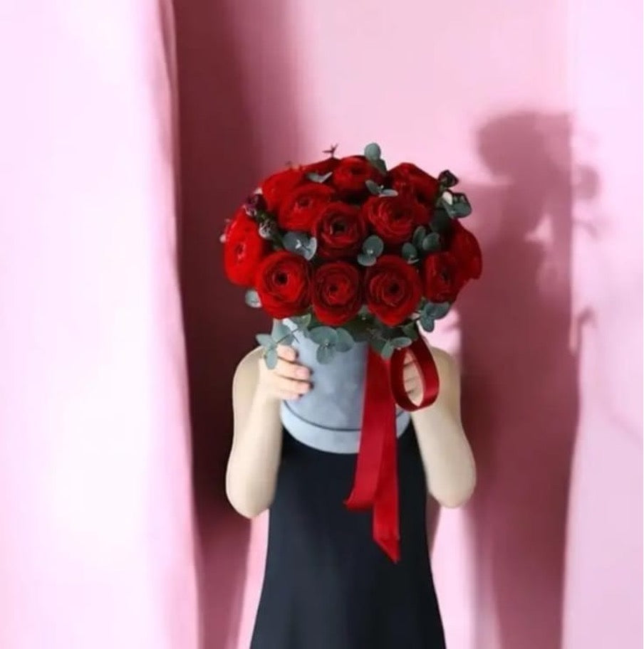 Box Round Flowers