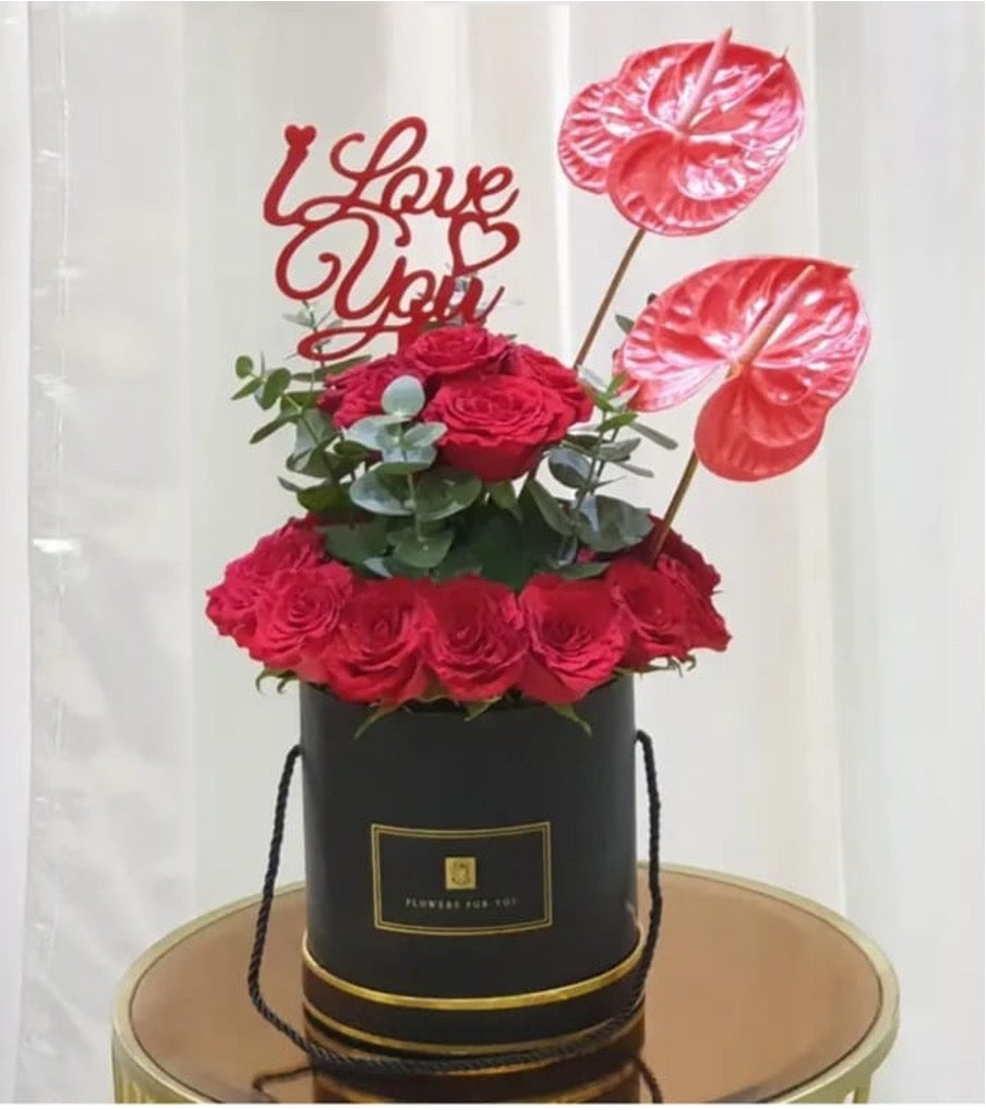 Red Box Roses
